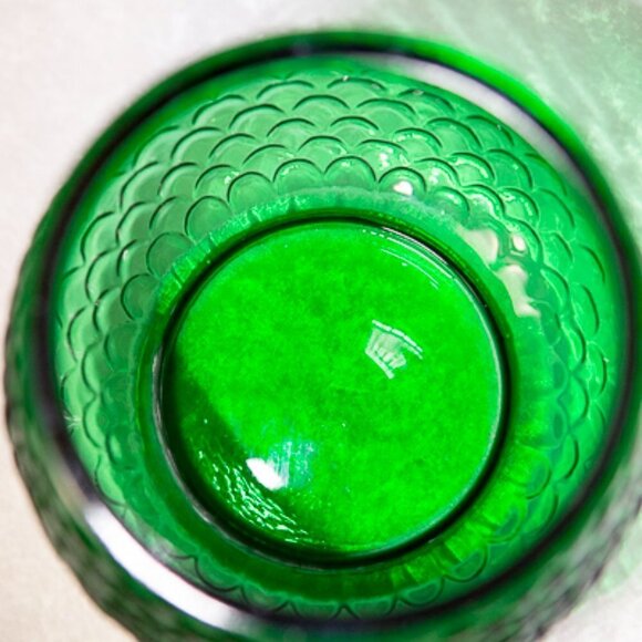 BEAUTIFULVINTAGE E.O. Brody Green Glass Planter Vase 1960s - Picture 3 of 7